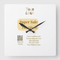 super sale business discount scan QR code details
