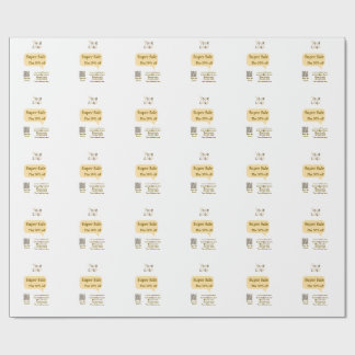 super sale business discount scan QR code details Wrapping Paper