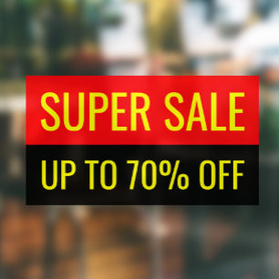 Super Sale Plain Eyecatching Professional Business Window Cling