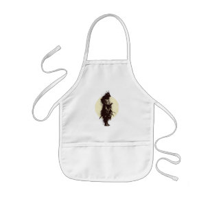 Super Samurai Warrior Silhouette Design Kids Apron