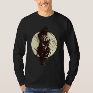 Super Samurai Warrior Silhouette Design T-Shirt