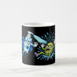 Super Sanitizer vs. Germ Monster Coffee Mug