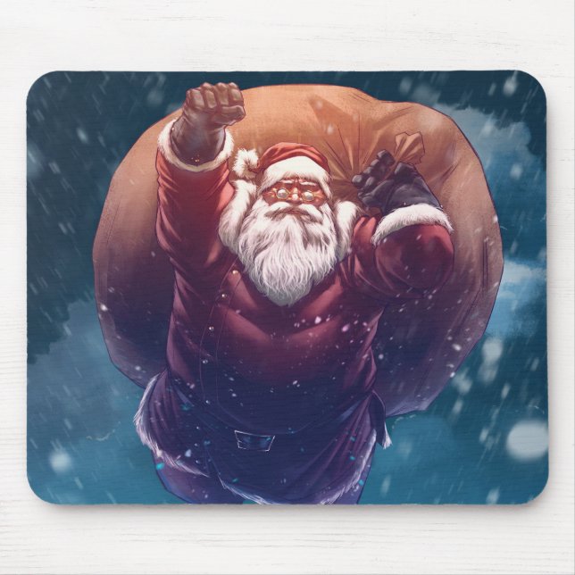 Super Santa Mouse Mat (Front)