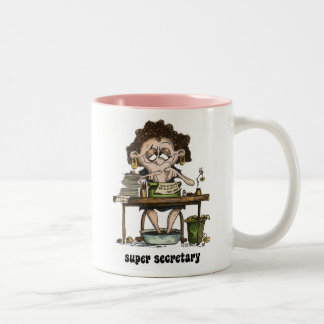 super secretary Two-Tone coffee mug