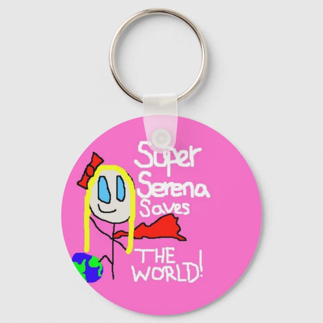 Super Serena Keychain! Key Ring (Front)