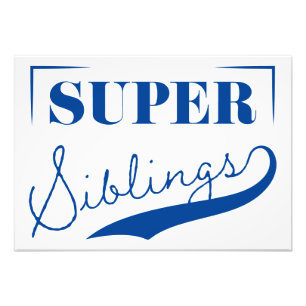 Super Sibling Photo Print