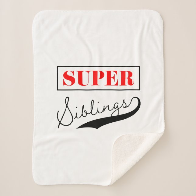Super Sibling Sherpa Blanket (Front)