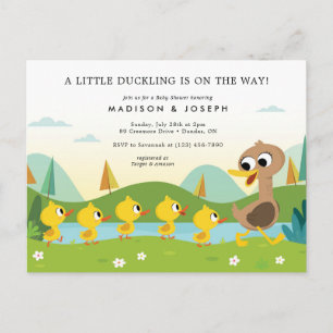 Super Simple   5 Little Ducks Baby Shower Postcard