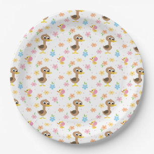 Super Simple   5 Little Ducks Girl Baby Shower Paper Plate