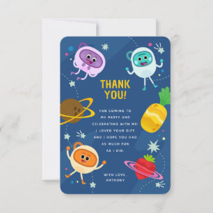 Super Simple   Bumble Numbs Space Birthday Thank You Card