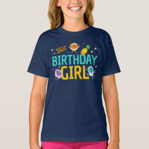 Super Simple   Bumble Nums Space Birthday Girl T-Shirt