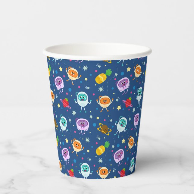 Super Simple | Bumble Nums Space Birthday Paper Cups (Back)