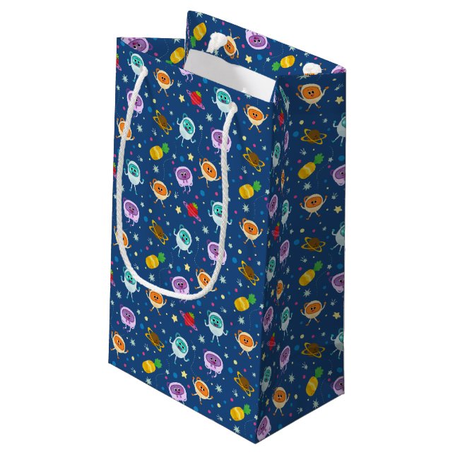 Super Simple | Bumble Nums Space Birthday Small Gift Bag (Back Angled)