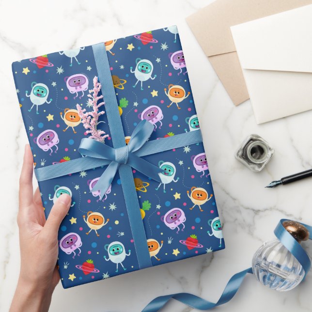 Super Simple | Bumble Nums Space Birthday Wrapping Paper (Gifting)