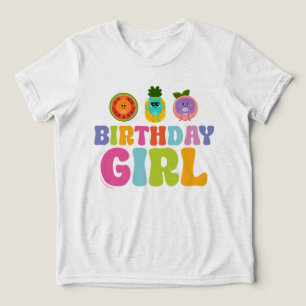 Super Simple   Bumble Nums Summer Birthday Girl Tri-Blend Shirt