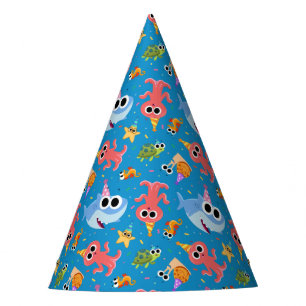Super Simple   Finny the Shark Confetti Birthday Party Hat