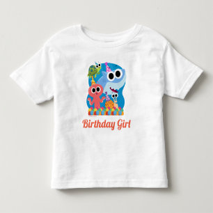 Super Simple   Finny the Shark Confetti Birthday Toddler T-Shirt