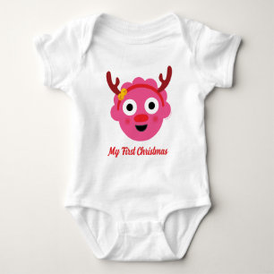 Super Simple   Holiday Blossom My First Christmas Baby Bodysuit