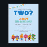 Super Simple | Noodle & Pals Character Birthday Postcard<br><div class="desc">Get ready for a fun-filled celebration with this Super Simple Character Birthday Invitation! Perfect for any themed birthday party, this invitation features a clean and minimalist design with space for your favourite character or theme. The simple yet playful layout makes it easy to personalise with your child’s name, age, party...</div>