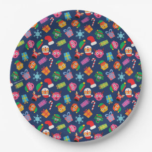 Super Simple Noodle & Pals Holiday Pattern Paper Plate