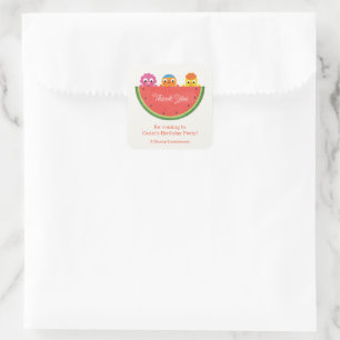 Super Simple   Noodle & Pals Watermelon Party Square Sticker