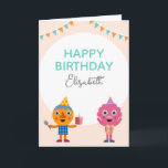 Super Simple | Noodle & Pals Yellow Birthday Card<br><div class="desc">Celebrate a special birthday with this bright and cheerful Super Simple Noodle & Pals yellow birthday card, featuring Noodle, Blossom, Cheesy, Kernel, Broccoli, Jelly, PomPom, Red, and Stan. The lively design showcases a warm yellow background that enhances the playful energy of these beloved characters, making it a perfect choice for...</div>