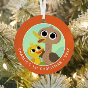 Super Simple Songs   5 Little Ducks 1st Christmas Metal Tree Decoration