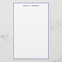 Super Simplicity Blue White Personalised