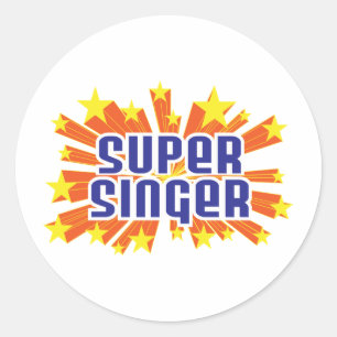 Super Singer Classic Round Sticker