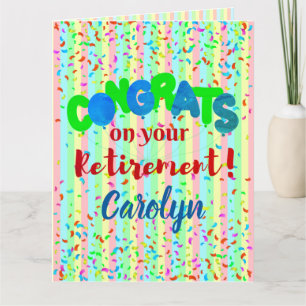 Super Size  Personalised  Retirement Card
