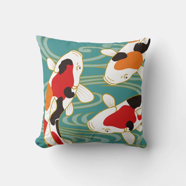 Super sleek Koi pillow (Front)