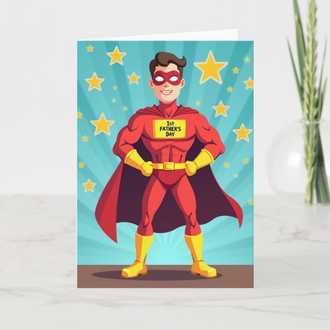 Super Smile Fathers Day Card (Front)
