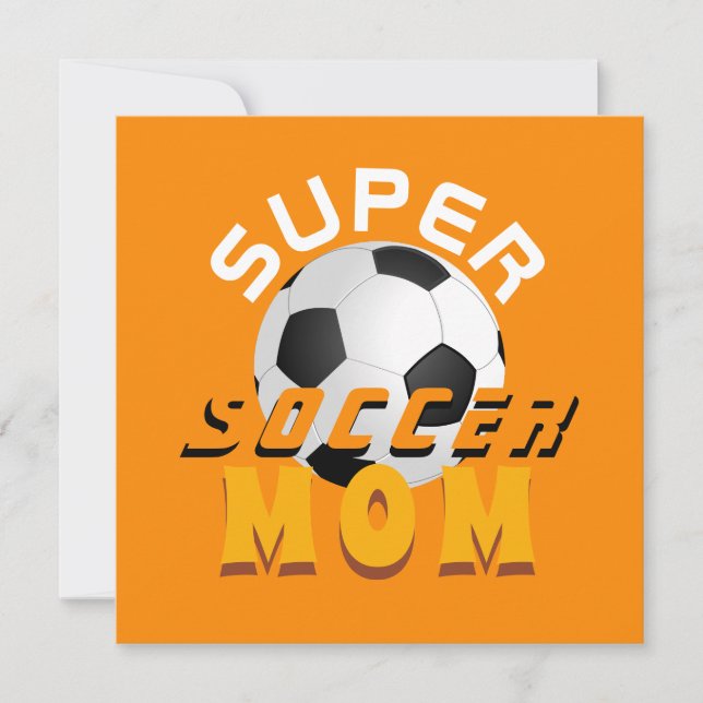 Super Soccer Mum Football Sporty Mother`s Day (Front)