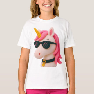 super soft unicorn-style plush style T-Shirt