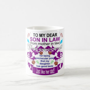 super son in law thank you coffee mug