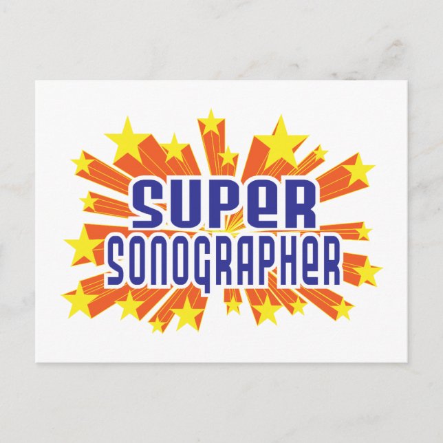 Super Sonographer Postcard (Front)