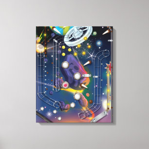 Super Space Pinball Machine Canvas Print