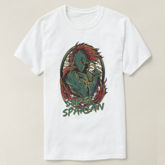 Super Spartan Warrior Helmet Ancient Greek Vintage T-Shirt