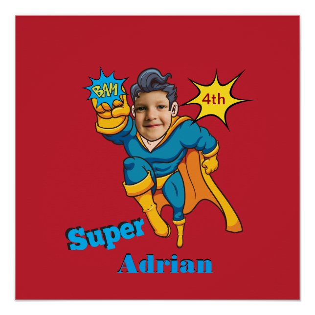Super Special Kids 🌟 Greatest Superhero Action Poster (Front)