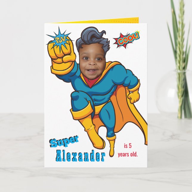 Super Special Kids 🌟 Greatest Superhero Card (Front)