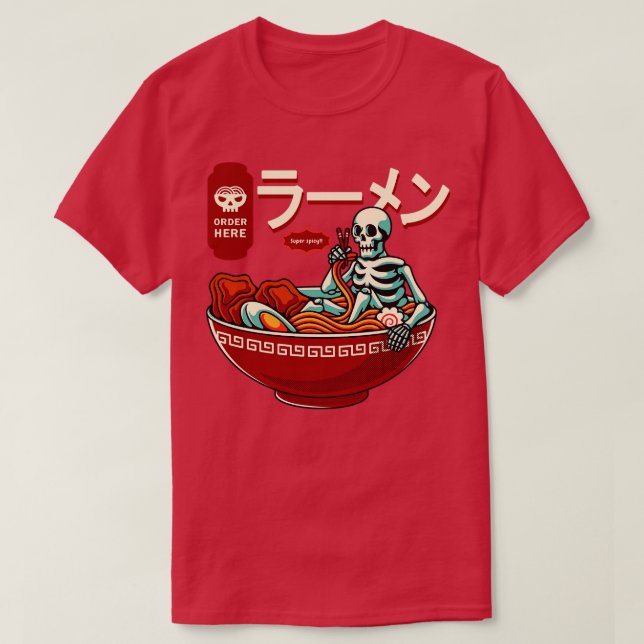Super Spicy Ramen T-Shirt (Design Front)