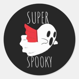 Super Spooky Classic Round Sticker