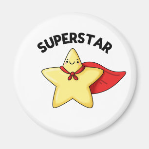 Super Star Cute Astronomy Pun Magnet