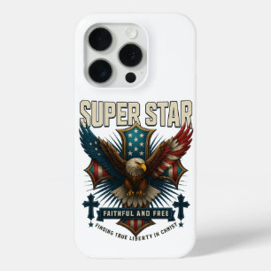 Super Star Eagle Emblem iPhone 15 Pro Case