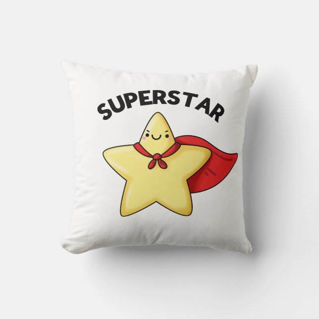 Super Star Funny Astronomy Pun  Cushion (Front)