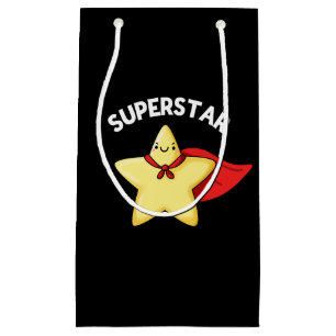 Super Star Funny Astronomy Pun Dark BG Small Gift Bag