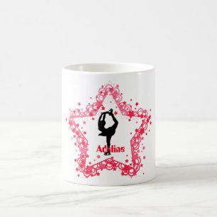 Super Star Girl Ice Figure Skating Personalised Coffee Mug