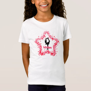 Super Star Girl Ice Figure Skating Personalised T-Shirt
