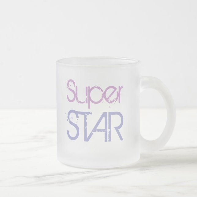 SUPER STAR mug (frosted glass) (Right)
