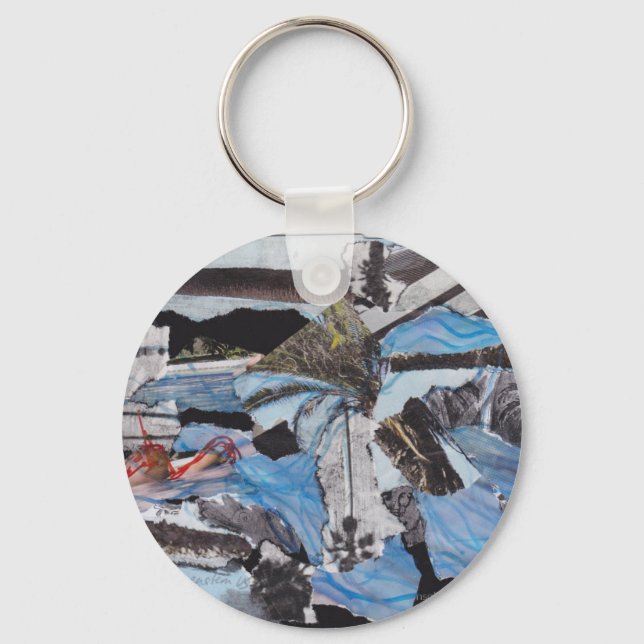 Super storm Sandy collage Key Ring (Front)